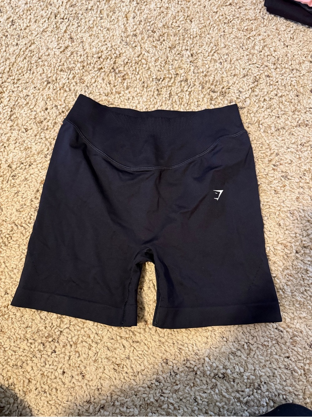 Gymshark Black Seamless High-Waist Bike Shorts
